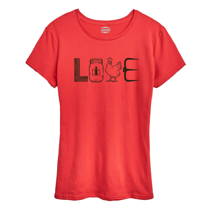 IH Love Farm Icons Womens Short Sleeve Tee