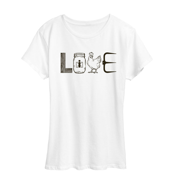 IH Love Farm Icons Womens Short Sleeve Tee