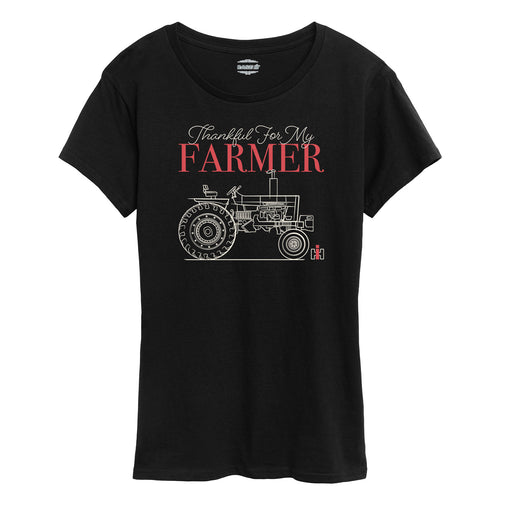 Thankful for My Farmer Women Womens Short Sleeve Tee