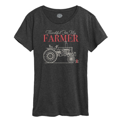 Thankful for My Farmer Women Womens Short Sleeve Tee